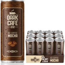 Dark Café 212, Soğuk Kahve, Mocha, 250 ml (12'li Paket, 12 adet x 250 ml)