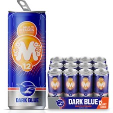 Dark Blue Multivitamin Enerji İçeceği, 250 ml (12'li Paket, 12 adet x 250 ml)