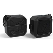 Nautica S100 Dual Suya Dayanıklı Taşınabilir Kablosuz Bluetooth Outdoor Hoparlör Speaker Siyah