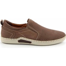 Bambi Kahve Nubuk Leather Erkek Casual Ayakkabı E01733701501