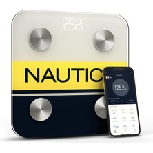 Nautica Sport Collection Vücut Analizli Akıllı Bluetooth Tartı Baskül Logo Sarı