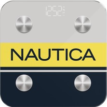 Nautica Sport Collection Vücut Analizli Akıllı Bluetooth Tartı Baskül Logo Sarı