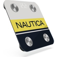 Nautica Sport Collection Vücut Analizli Akıllı Bluetooth Tartı Baskül Logo Sarı