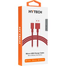 Hytech HY-X83 1m 2A Micro USB Kırmızı Şarj Kablosu