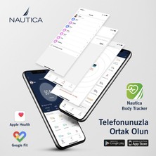 Nautica Gradient Collection Plus Vücut Analizli Akıllı Bluetooth Tartı Baskül Navy Mor