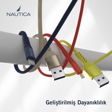 Nautica C40 Lightning To Usb-A 12W Hızlı Şarj ve Data Kablosu 2.1m Kırmızı