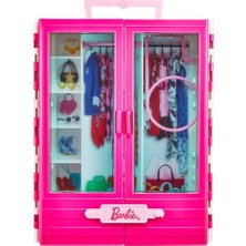Barbie® ve Ken® Bebekler, Araç ve Aksesuarlı Barbie Kıyafet Dolabı Oyun Seti GVK05