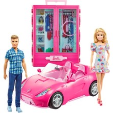 Barbie® ve Ken® Bebekler, Araç ve Aksesuarlı Barbie Kıyafet Dolabı Oyun Seti GVK05