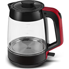 Karaca Glass Tea Xl 2 In 1 Cam Su Isıtıcı & Çay Makinesi Kırmızı