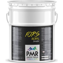 PMR Pamir Boya Akrilik Zemin Boyası Beyaz 20KG Fors Acryl Forceful