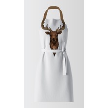 Ays Home Exclusive Geyik  Desenli Mutfak Önlüğü