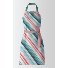 Ays Home Exclusive Uzun Mint Çizgili Mutfak Önlüğü
