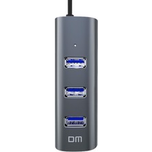 Dm CHB010 Type-C To USB 3.0 4 Portlu Alüminyum Hub Çoklayıcı