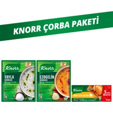 Knorr Hazır Çorba Yayla 72G X1+Knorr Hazır Çorba Ezogelin 74G X1+Knorr Tavuk Suyu Bulyon 6 Lt X1