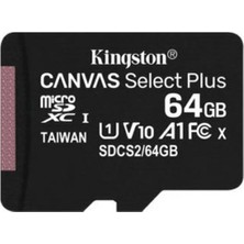 Hkn Kingston 64GB Microsdxc Canvas Select Plus Hafıza Kartı SDCS2/64GB