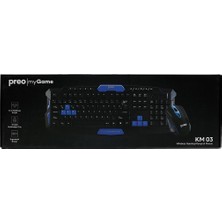 Preo KM033 Gaming Kablosuz Oyuncu Klavye Mouse Set