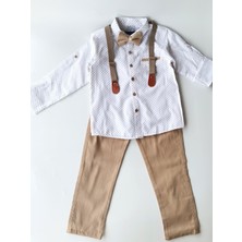 Erkek Çocuk Papyonlu Askılı Takım 4 Lü Set