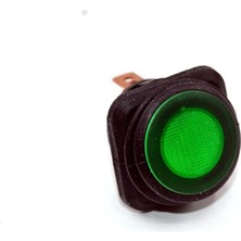 Marine Rocker Switch Yeşil Işıklı 12V 25A Su Geçirmez Anahtar Elektrik Düğmesi