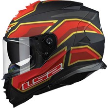 Ls2 Storm 2 Foggy Mat Siyah-Kırmızı Kask