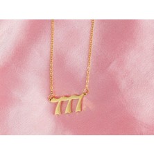 Nida Jewelry 925 Ayar Gümüş 777 Melek Rakamı Kolye