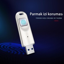 Dm FD069 Parmak Izi Okuyuculu Şifreli USB 3.0 128GB Flash Bellek