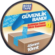 Boss Tape Açıldığında İz Bırakan Güvenlikli Koli Bandı Mavi EN:45MM BOY:10MT