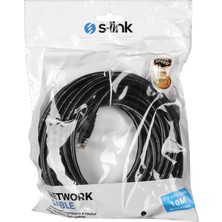 S-Link SL-CAT610BK 10M Siyah Cat6 Kablo