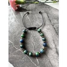 Serline Desing Azurit-Hematit Doğaltaş Bileklik