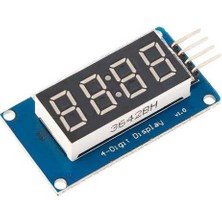 Robo Dünya 4lü 7-Segment TM1637 Kırmızı Display Modülü