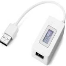 Robo Dünya Dc 3-7V USB Voltmetre Ampermetre Göstergeli Mobile Şarj Kapasite Test Edici