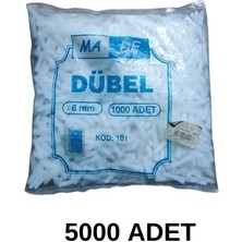 Made Plastik Dübel 6 mm 5000 Adet