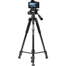 Neepho Tripod Aliminyum Gövdeli Profesyonel Telefon Tutucu Çantalı 150 cm Kamera Standı 3 Ayak