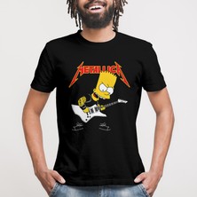 Built By Crazy Bart Simpsons Metallica  Tişört