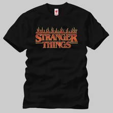 Built By Crazy Stranger Things 4 Flame Logo  Tişört