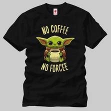 Built By Crazy Baby Yoda No Coffee No Forcee  Tişört