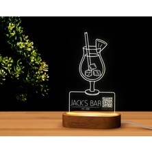 Bk Gift Restoran & Cafe & Barlara Özel LED Lamba Qr Kod Menü, Işıklı Qr Menü, Qr Kodlu Masa Dekoru, Işıklı Pleksi Biblo-19