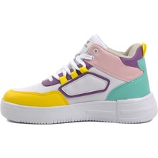 Walkway Nefertiti Beyaz-Sarı Unisex Hi Sneaker