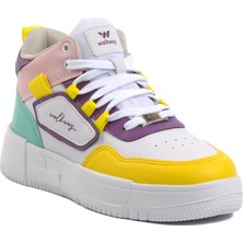 Walkway Nefertiti Beyaz-Sarı Unisex Hi Sneaker