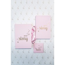 Your Story Baby Journal Kutulu Set (Anne ve Bebek Günlüğü Seti) Pembe