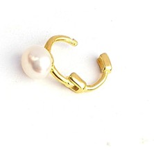 Ose Shop Incili 925AYAR Gümüş Üzerine Altın Kaplama Tragus Halka Piercing