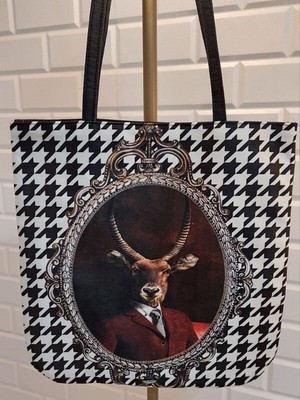 Körfez Kırlent Sevimli Dostlar Baskılı Kumaş Heybe Çanta