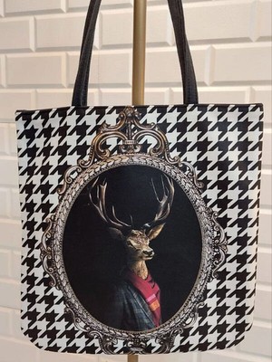 Körfez Kırlent Sevimli Dostlar Baskılı Kumaş Heybe Çanta