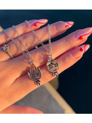 Nida Jewelry 925 Ayar Gümüş Çift Ateş ve Su Bileklik