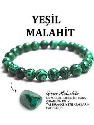 Alnis Atelier Malahit Doğal Taş Bileklik