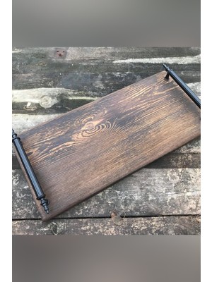 Alyones Shou Sugi Ban / Ahşap Tepsi / Shou Sugi Tepsi