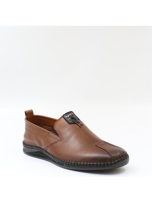 Bordolli 060 Taba Gerçek Deri Çarık Taban Erkek Ayakkabısı