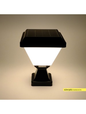 Ack Solar LED Bahçe Armatürü 3000K  Set Üstü ve Kazıklı Güneş Enerjili Bahçe Aydınlatması Şeffaf