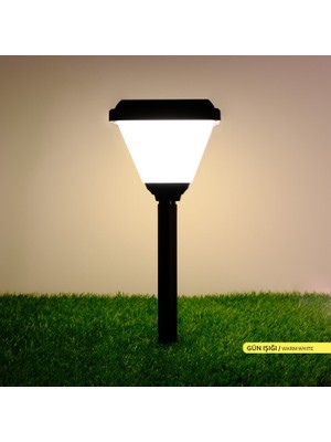 Ack Solar LED Bahçe Armatürü 3000K  Set Üstü ve Kazıklı Güneş Enerjili Bahçe Aydınlatması Şeffaf