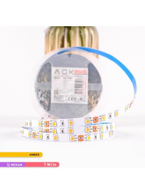 Ack Şerit LED 60 Led''li Gold Işık 7W 5 Metre AS01-00807