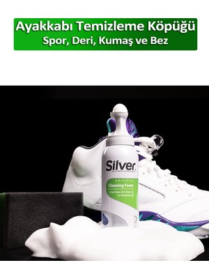 Silver Spor Ayakkabı Deri ve Kumaş Temizleme Köpüğü 125 ML